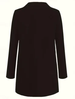 Best Women's Blazer Comfortable Breathable Pocket Fashion Casual Plain Office Street Casual Daily Wear Single Breasted Regular Turndown Regular Fit Long Sleeve Outerwear Black White Red Summer Spring Women Blazers & Suits
