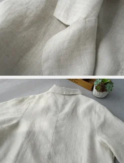 Best Women's Blazer Comfortable Breathable Pocket Buttons Casual Plain Office Street Casual Daily Wear Single Breasted Regular Turndown Loose Fit Long Sleeve Outerwear Navy Beige Summer Fall Women Shirts|Blazers & Suits