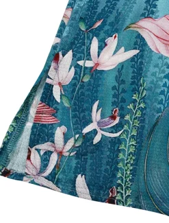 Sale Women's Blouse Chiffon Basic Casual Floral Leaf Print Dolman Sleeve Short Sleeve Regular Tops Crew Neck Daily Going out Beach Red Blue Summer Spring Women Chiffon Tops|Spring Tops