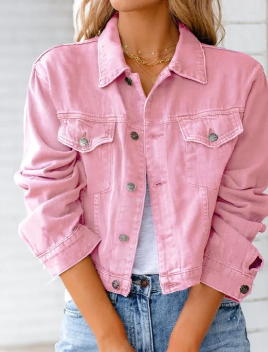 Hot Women's Blouse Plain Stylish Long Sleeve Shirt Collar Regular Tops Daily Holiday Buttons Pocket Black White Yellow Pink Red Spring Women Blouses & Shirts