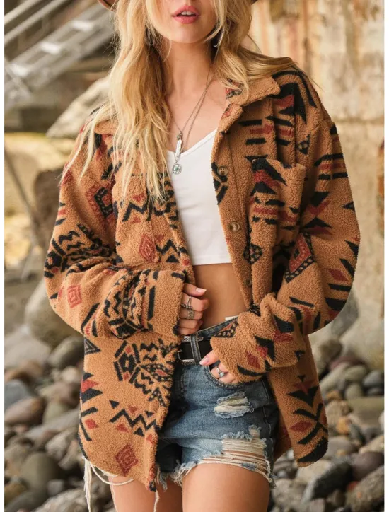 Sale Women's Blouse Stylish Modern Long Sleeve Regular Tops Shirt Collar Work Daily Spring Fall Winter Women Coats & Trench Coats