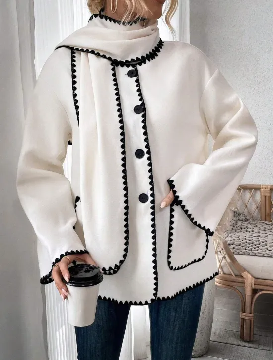 Outlet Women's Blouse Stylish Modern Long Sleeve Regular Tops Work Daily Spring Fall Winter Women Jackets