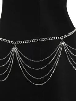 Outlet Women's body chain Fashion Outdoor Geometry Rantai cermin mata Women Trendy Jewelry