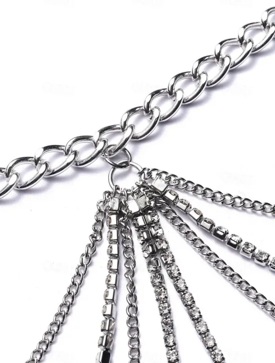 Outlet Women's body chain Fashion Outdoor Geometry Rantai cermin mata Women Trendy Jewelry