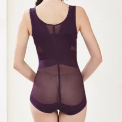 Best Women's Bodysuits Shapewears Criss Cross Classic Tummy Control Home Office Valentine's Day Plus Size Sport Seamless Sexy Solid Color Pure Color Buckle Seamed Home Outfits Women Shapewear