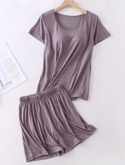 Hot Women's Bolero Top Daily Date Going out Daily Long Sleeve Crew Neck Black Summer Spring Home Outfits Women Pajama-Setter