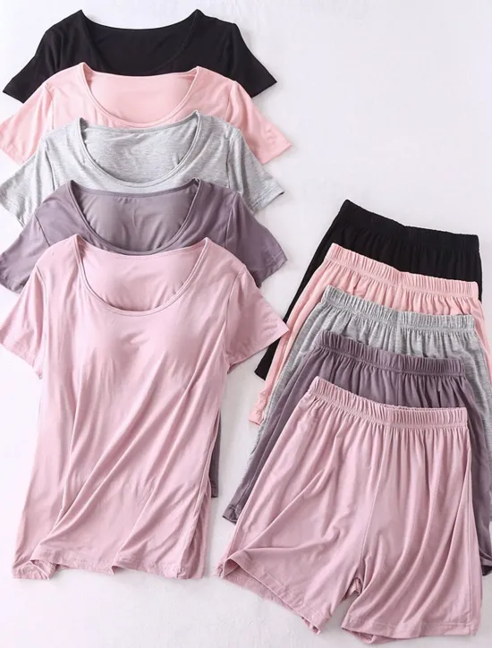 Hot Women's Bolero Top Daily Date Going out Daily Long Sleeve Crew Neck Black Summer Spring Home Outfits Women Pajama-Setter