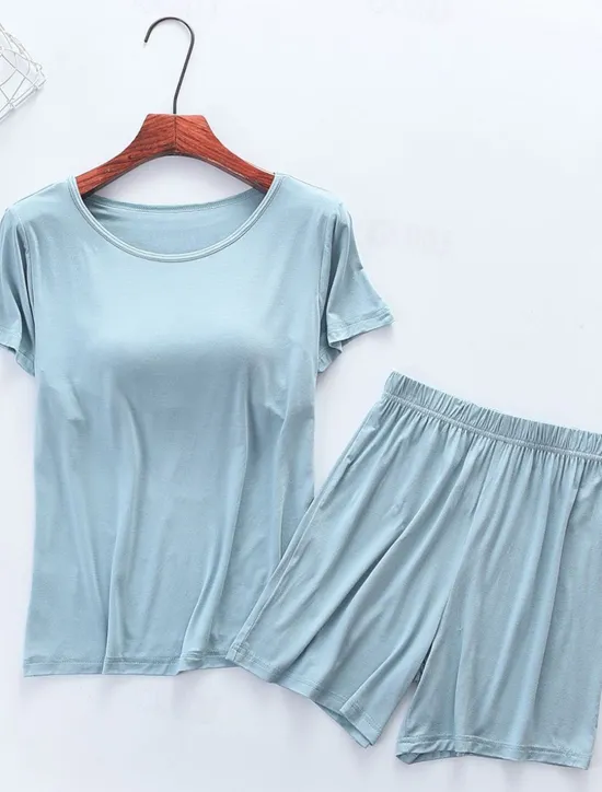 Hot Women's Bolero Top Daily Date Going out Daily Long Sleeve Crew Neck Black Summer Spring Home Outfits Women Pajama-Setter