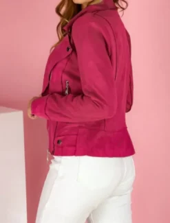 Outlet Women's Bomber Jacket Casual Jacket Outdoor Street Daily Fall Winter Short Coat Regular Fit Warm Breathable Comtemporary Stylish Jacket Long Sleeve Solid Color with Pockets Full Zip White Red Blue Women Jackets