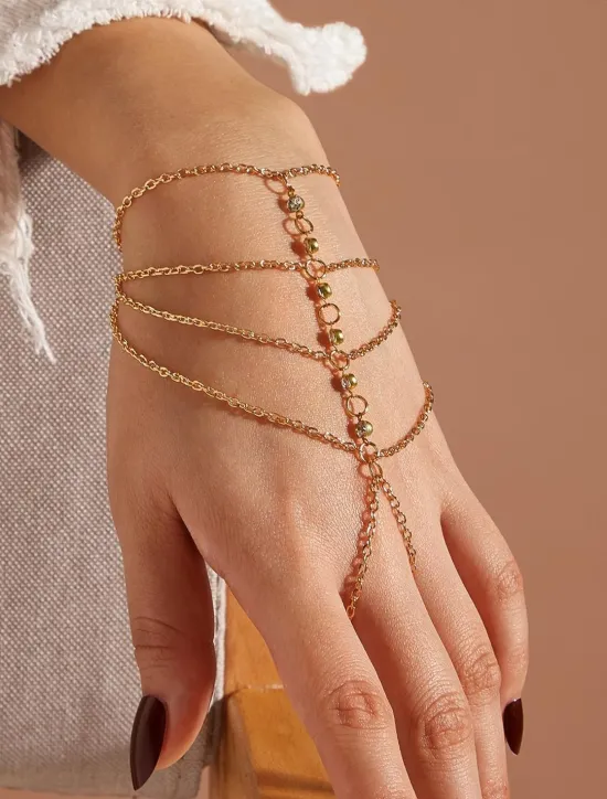 Clearance Women's Bracelet Layered Wedding Birthday Cute Personalized Luxury Elegant Alloy Bracelet Jewelry For Formal Holiday Date Birthday Festival Women Trendy Jewelry