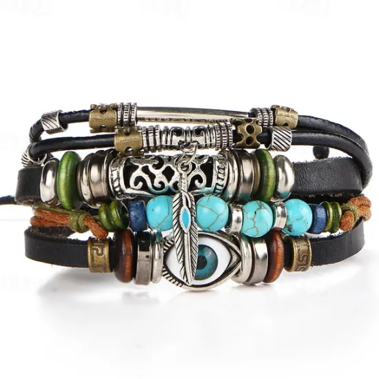 New Women's Bracelets Artistic Party Color Block Bracelets & Bangles / Black / Silver / Blue / Fall / Winter Women Trendy Jewelry