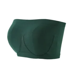 Hot Women's Bras & Bralettes Tube Bra Strapless Full Coverage Solid Color Scoop Neck Micro-elastic Breathable Invisible Casual Daily Nylon Green / 1 PC Home Outfits Women Lingerie