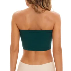 Hot Women's Bras & Bralettes Tube Bra Strapless Full Coverage Solid Color Scoop Neck Micro-elastic Breathable Invisible Casual Daily Nylon Green / 1 PC Home Outfits Women Lingerie