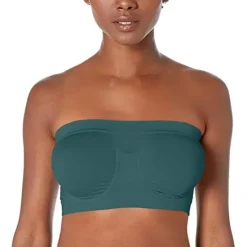 Hot Women's Bras & Bralettes Tube Bra Strapless Full Coverage Solid Color Scoop Neck Micro-elastic Breathable Invisible Casual Daily Nylon Green / 1 PC Home Outfits Women Lingerie