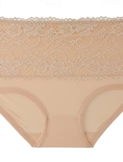 Online Women's Brief Underwear 1 PC Underwear Fashion Simple Sexy Lace Hole Flower High Waist Sexy Black Purple Pink M L XL Home Outfits Women Lingerie