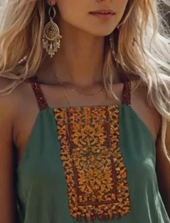 Best Women's Camisole Tank Top Floral Paisley Bohemia Hawaiian Stylish Sleeveless Strap Regular Tops Daily Print Summer Spring Women Tank Tops & Camis
