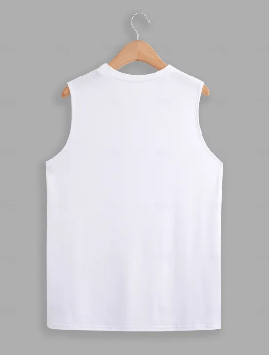 Women's Camisole Tank Top Sleeveless Round Neck White Asymmetrical Layered Elegant Draped Summer Spring Casual Workwear Regular Fit Versatile Top Clothing Apparel Women Tank Tops & Camis
