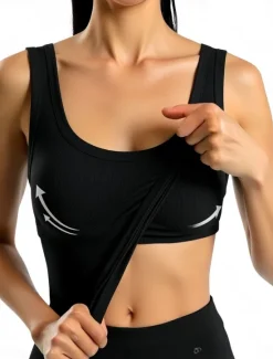 Women's Camisole Tank Top Solid Color Daily Stylish Casual Sleeveless Scoop Neck Regular Tops Daily Black White Pink Army Green Blue Summer Women Tank Tops & Camis