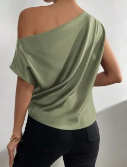 Outlet Women's Camisole Tank Top Solid Color Casual Sleeveless Crew Neck Regular Tops Daily Print Grass Green Green Beige Summer Spring Women Tank Tops & Camis
