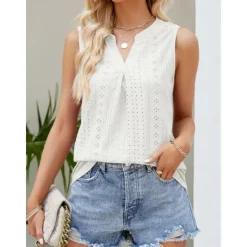 Hot Women's Camisole Tank Top Crew Neck White Pink Purple Green Summer Women Tank Tops & Camis