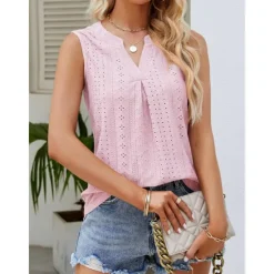 Hot Women's Camisole Tank Top Crew Neck White Pink Purple Green Summer Women Tank Tops & Camis