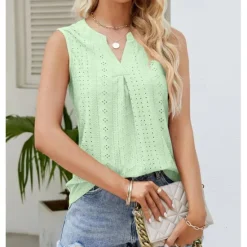 Hot Women's Camisole Tank Top Crew Neck White Pink Purple Green Summer Women Tank Tops & Camis