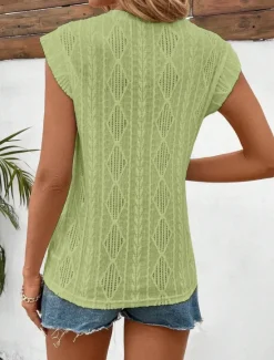 Sale Women's Camisole Tank Top Solid Color Daily Stylish Casual Sleeveless Crew Neck Regular Tops Daily White Sky Blue Purple Green Apricot Summer Women Tank Tops & Camis