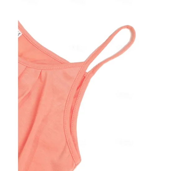 Hot Women's Camisole Tank Top Plain Vacation Hawaiian Casual Sleeveless Round Neck Regular Tops Casual Beach White Light Green Pink Wine Summer Spring Women Tank Tops & Camis