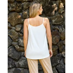 Hot Women's Camisole Tank Top Plain Vacation Hawaiian Casual Sleeveless Round Neck Regular Tops Casual Beach White Light Green Pink Wine Summer Spring Women Tank Tops & Camis