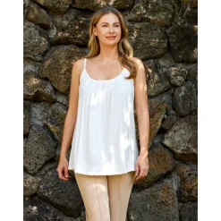 Hot Women's Camisole Tank Top Plain Vacation Hawaiian Casual Sleeveless Round Neck Regular Tops Casual Beach White Light Green Pink Wine Summer Spring Women Tank Tops & Camis