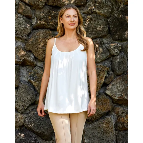 Hot Women's Camisole Tank Top Plain Vacation Hawaiian Casual Sleeveless Round Neck Regular Tops Casual Beach White Light Green Pink Wine Summer Spring Women Tank Tops & Camis