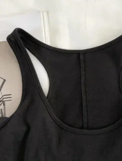 New Women's Camisole Tank Top Solid Color Daily Stylish Casual Sleeveless Scoop Neck Regular Tops Daily Backless Black Light Brown Brown Summer Women Tank Tops & Camis
