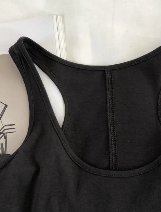 New Women's Camisole Tank Top Solid Color Daily Stylish Casual Sleeveless Scoop Neck Regular Tops Daily Backless Black Light Brown Brown Summer Women Tank Tops & Camis