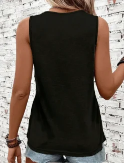 Hot Women's Camisole Tank Top Daily Color Block Geometric Sleeveless Summer Women Tank Tops & Camis