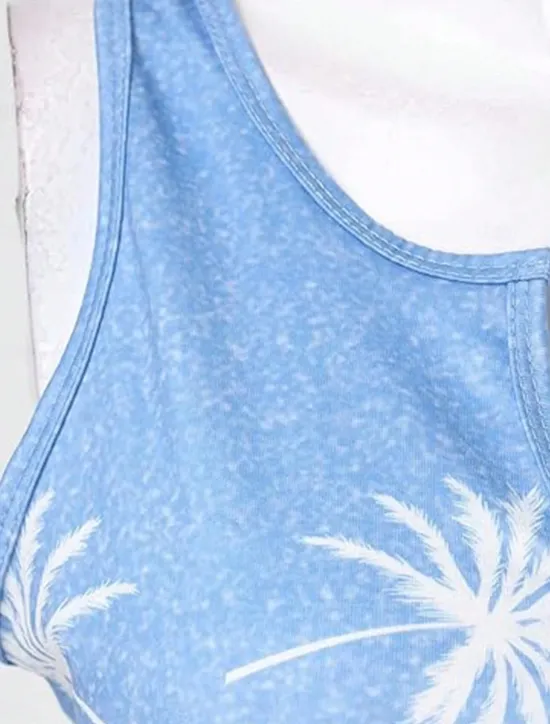 Online Women's Camisole Tank Top Floral Casual Sleeveless Notched Neck Regular Tops Daily Buttons Print Summer Women Tank Tops & Camis