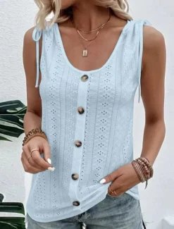 New Women's Camisole Tank Top Plain Elegant Casual Sleeveless Crew Neck Regular Tops Daily Holiday Lace Ruched White Yellow Pink Blue Purple Summer Spring Women Tank Tops & Camis