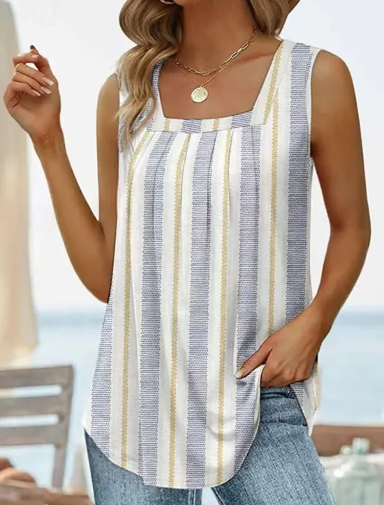 Outlet Women's Camisole Tank Top Fashion Floral Paisley Print Sleeveless Regular Tops Square Neck Casual Holiday Black White Yellow Wine Green Summer Women Tank Tops & Camis