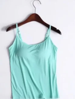 New Women's Camisole Tank Top Solid Color Daily Basic Casual Sleeveless Strap Regular Tops Daily Backless Black Purple Green Beige Summer Women Tank Tops & Camis