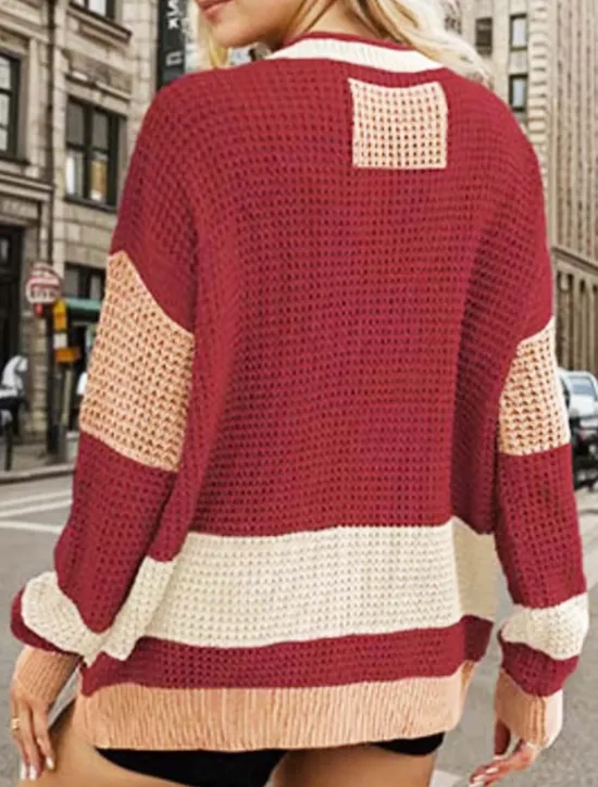 Outlet Women's Cardigan Stylish Solid Color Open Front Pocket Drop Shoulder Long Sleeve Long Tops Knit Daily Going out Fall Winter Women Cardigans & Outerwears