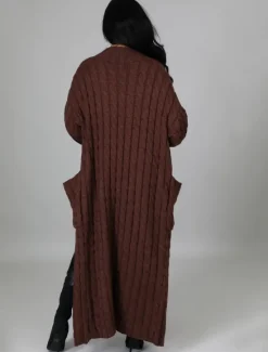 Clearance Women's Cardigan Sweater Sexy Solid Color Chunky V Neck Knitted Drop Shoulder Long Sleeve Tunic Knit Home Daily Red Brown Black Fall Winter Women Cardigans & Outerwears