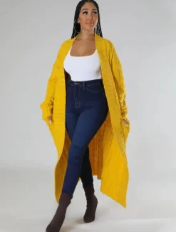 Clearance Women's Cardigan Sweater Sexy Solid Color Chunky V Neck Knitted Drop Shoulder Long Sleeve Tunic Knit Home Daily Red Brown Black Fall Winter Women Cardigans & Outerwears