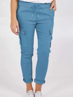 New Women's Cargo Pants Pants Trousers Plain Mid Waist Full Length Dark Grey Fall Women Pants