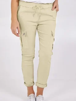 New Women's Cargo Pants Pants Trousers Plain Mid Waist Full Length Dark Grey Fall Women Pants