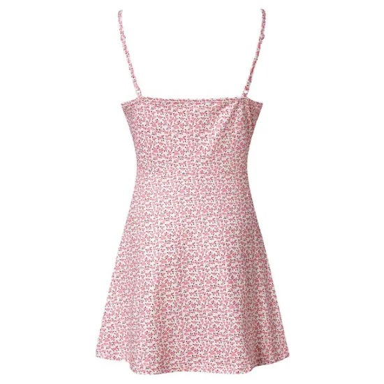 Discount Women's Casual Dress Sundress Floral Dress Mini Dress Dark Yellow Light Pink White Sleeveless Floral Lace up Spring Summer Spaghetti Strap Hot Vacation Weekend Slim 2023 S M L XL XXL 3XL 4XL 5XL Women Sundresses