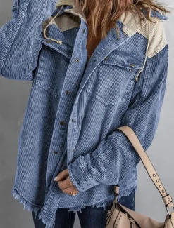 Clearance Women's Casual Jacket Outdoor Street Daily Wear Fall Winter Regular Coat Regular Fit Thermal Warm Breathable Stylish Casual Jacket Long Sleeve Solid Color with Pockets Pink Blue Green Women Jackets