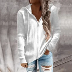 Online Women's Casual Jacket Sport Jacket Textured Jackets Vacation Street Daily Wear Spring Fall Regular Coat Regular Fit Thermal Warm Breathable Stylish Sporty Chic & Modern Jacket Long Sleeve Pure Color Women Jackets