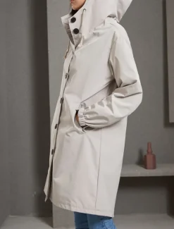 Women's Casual Jacket Trench Coat Outdoor Street Daily Wear Fall Winter Regular Coat Regular Fit Thermal Warm Rain Waterproof Breathable Stylish Casual Jacket Long Sleeve Solid Color with Pockets Women Coats & Trench Coats