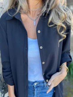 Best Women's Casual Jacket Warm Breathable Buttons Casual Plain Vacation Street Daily Wear Going out Single Breasted Long Lapel Regular Fit Long Sleeve Outerwear Black White Khaki Spring Fall Women Jackets