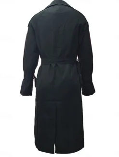 New Women's Casual Jacket Work Button Solid Color Windproof Fashion Loose Fit Outerwear Long Sleeve Fall Black S Women Jackets|Coats & Trench Coats