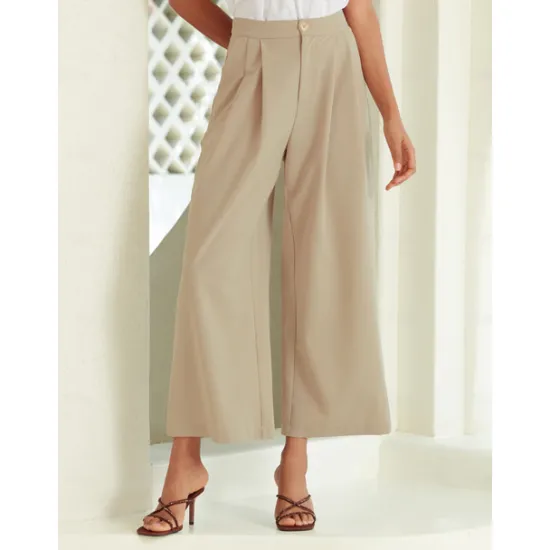 Sale Women's Casual Straight Office Business Pants with Pockets Women Pants